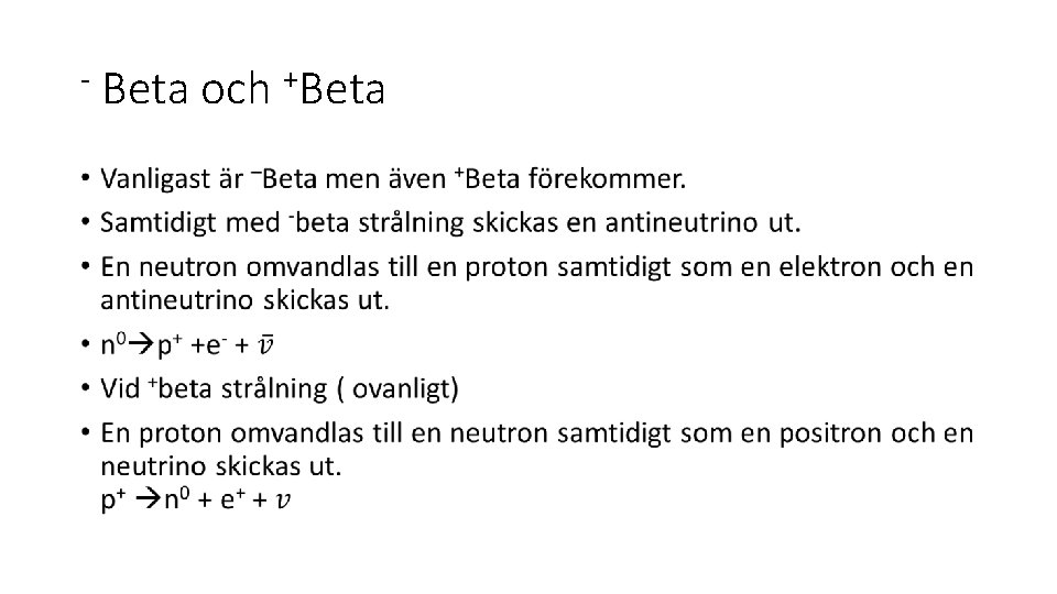 - Beta och +Beta • 