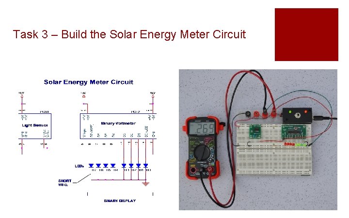 Task 3 – Build the Solar Energy Meter Circuit 