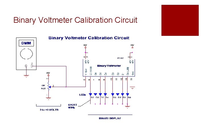 Binary Voltmeter Calibration Circuit 