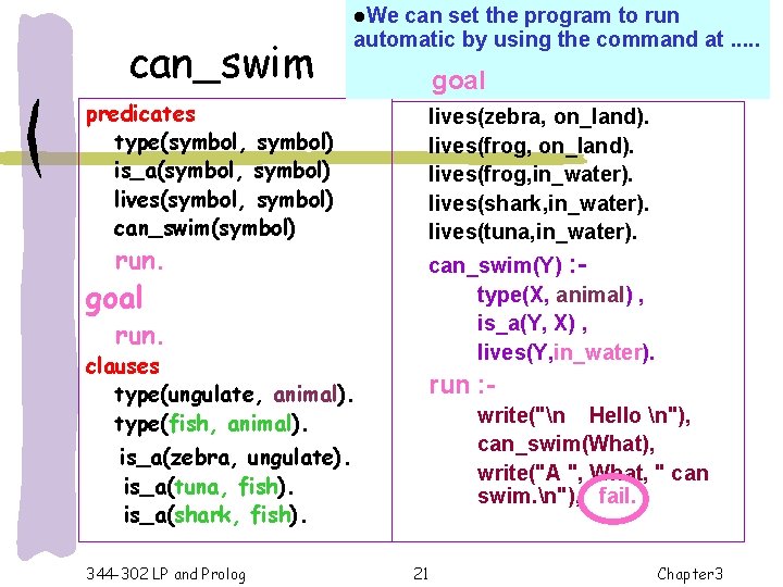 l. We can_swim can set the program to run automatic by using the command