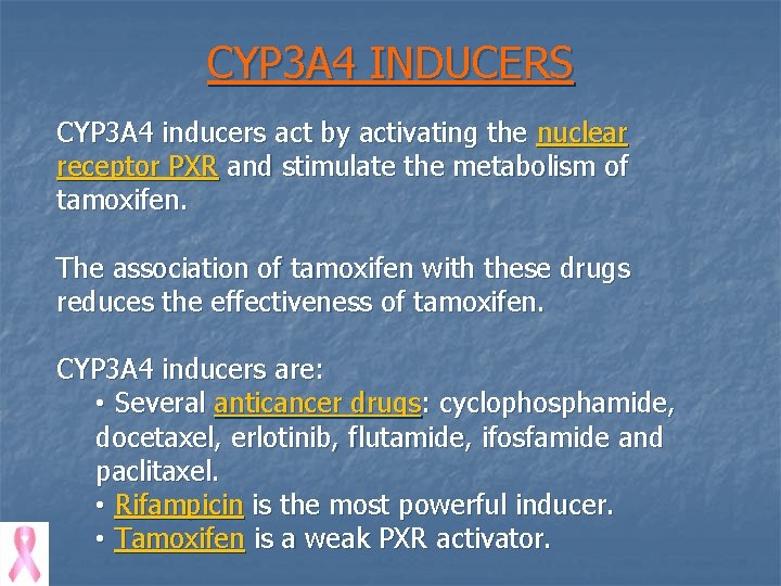 CYP 3 A 4 INDUCERS CYP 3 A 4 inducers act by activating the