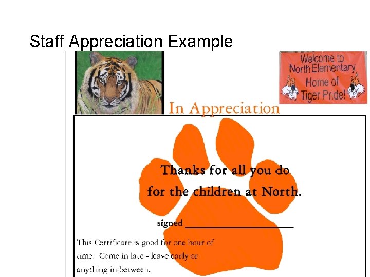 Staff Appreciation Example 