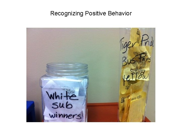 Recognizing Positive Behavior 