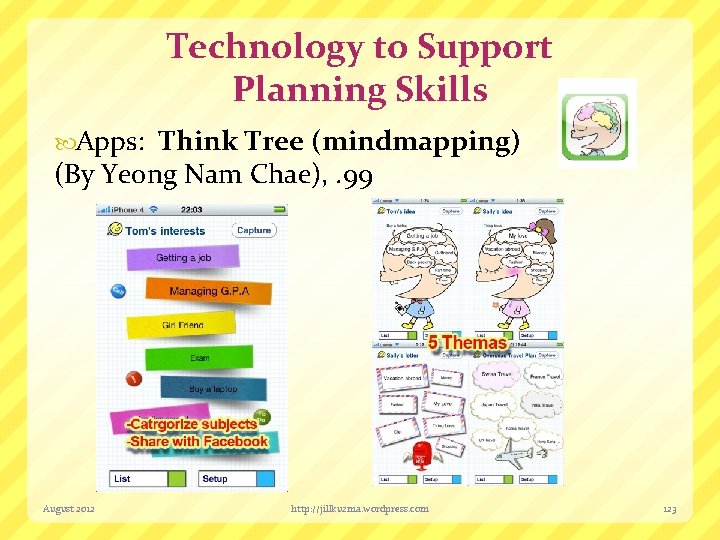 Technology to Support Planning Skills Apps: Think Tree (mindmapping) (By Yeong Nam Chae), .