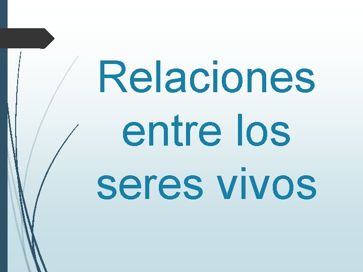 Relaciones entre los seres vivos 