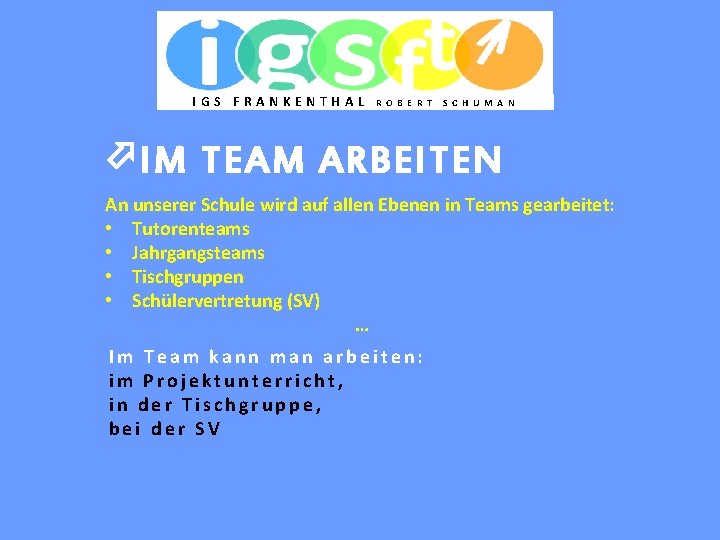 IGS FRANKENTHAL R O B E R T S C H U M A