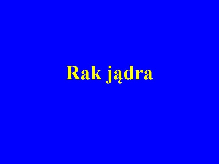 Rak jądra 