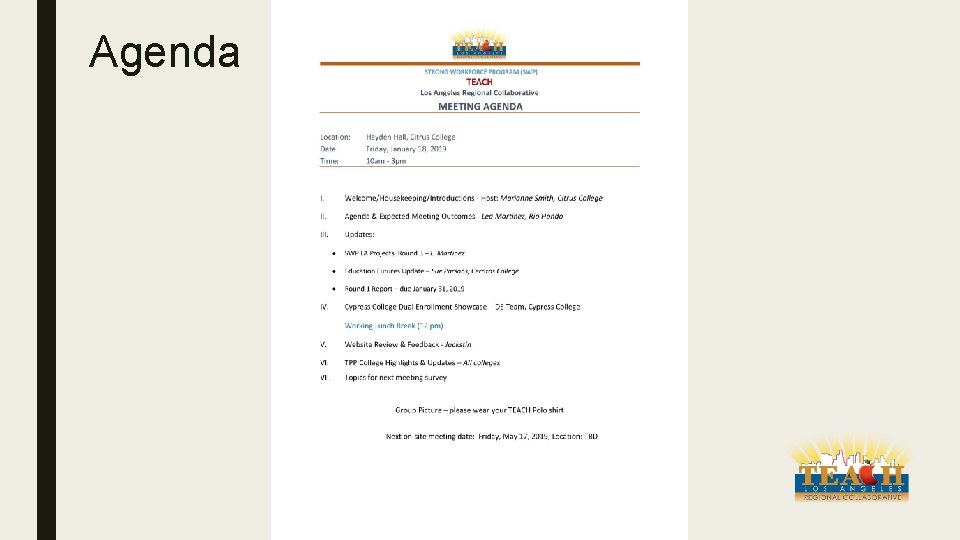 Agenda 