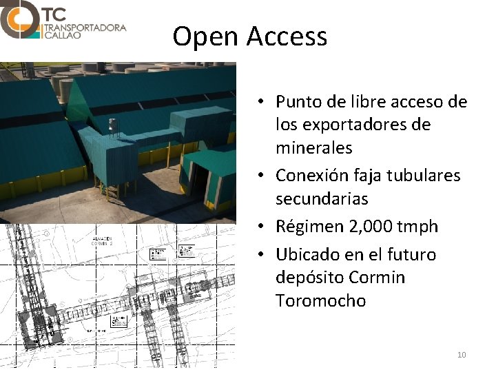 Open Access • Punto de libre acceso de los exportadores de minerales • Conexión