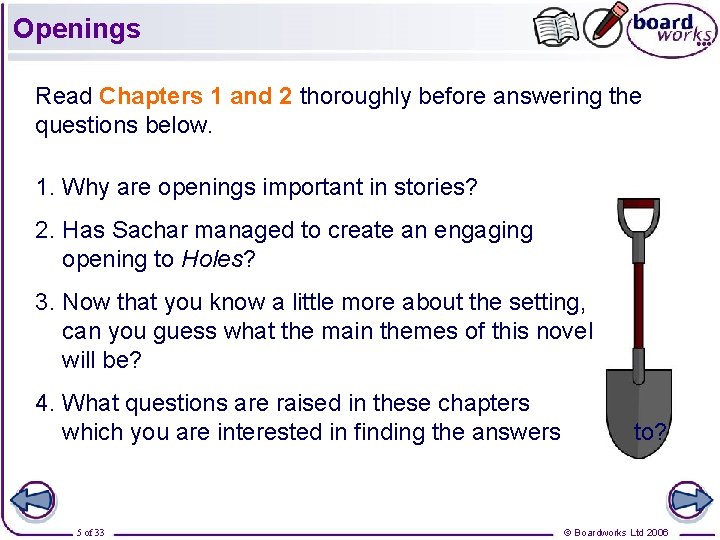 Openings Read Chapters 1 and 2 thoroughly before answering the questions below. 1. Why