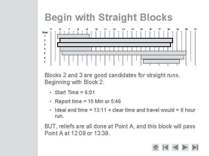 Begin with Straight Blocks 5 6 7 8 9 10 11 12 13 14
