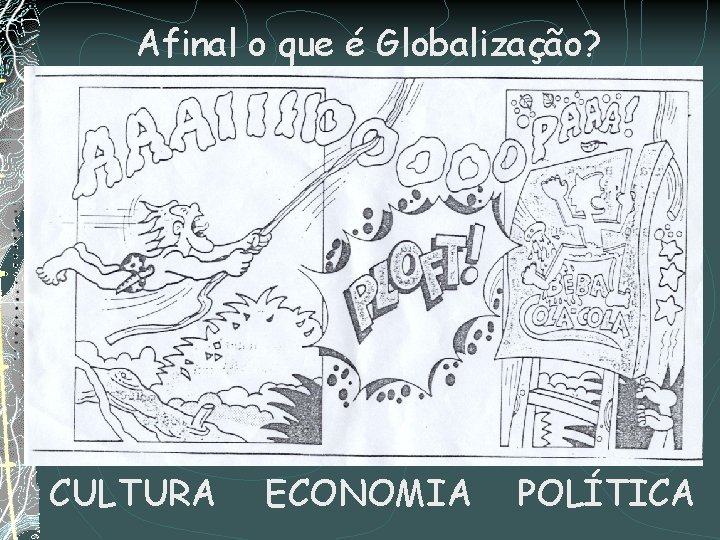 Afinal o que é Globalização? CULTURA ECONOMIA POLÍTICA 