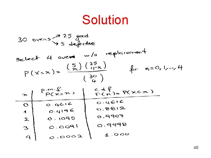 Solution 48 Solution 48