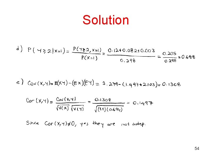Solution 54 Solution 54