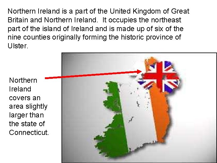 Northern Ireland is a part of the United Kingdom of Great Britain and Northern