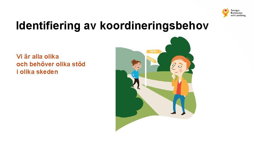 Identifiering av koordineringsbehov Vi är alla olika och behöver olika stöd i olika skeden