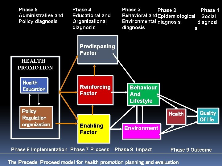 Phase 5 Administrative and Policy diagnosis Phase 4 Educational and Organizational diagnosis Phase 3