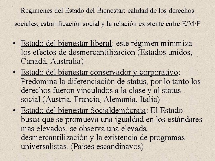 Los tres mundos del Estado del Bienestar Gosta