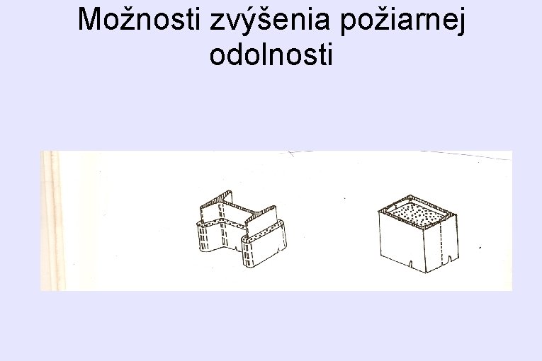 Možnosti zvýšenia požiarnej odolnosti 