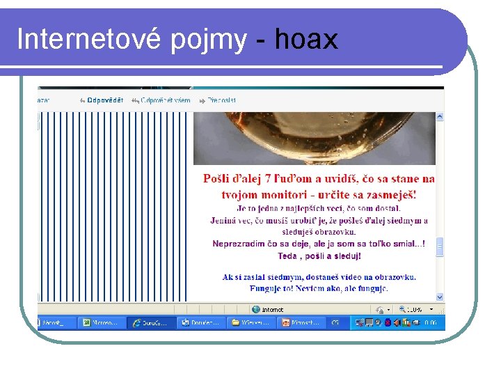 Internetové pojmy - hoax 