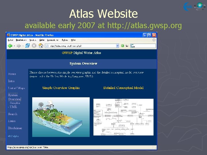 Atlas Website available early 2007 at http: //atlas. gwsp. org 
