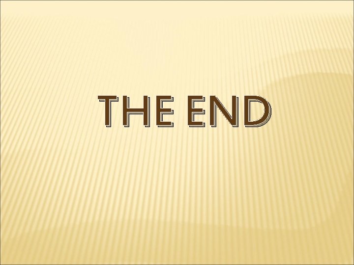 THE END 