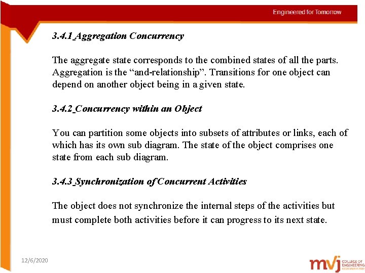 3. 4. 1 Aggregation Concurrency The aggregate state corresponds to the combined states of