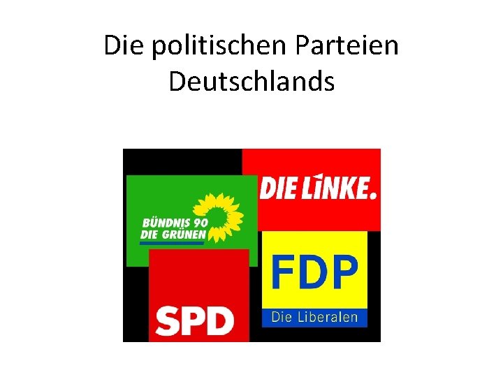 Die politischen Parteien Deutschlands 