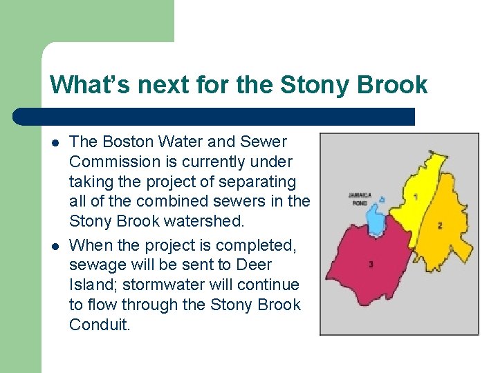 What’s next for the Stony Brook l l The Boston Water and Sewer Commission