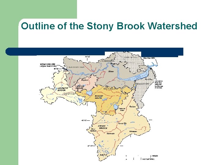 Outline of the Stony Brook Watershed 