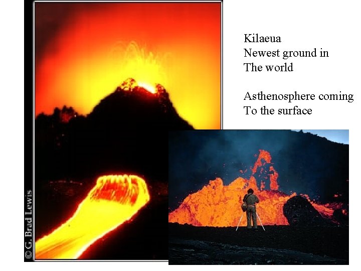 Kilaeua Newest ground in The world Asthenosphere coming To the surface 