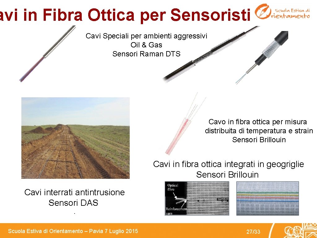 avi in Fibra Ottica per Sensoristica Cavi Speciali per ambienti aggressivi Oil & Gas