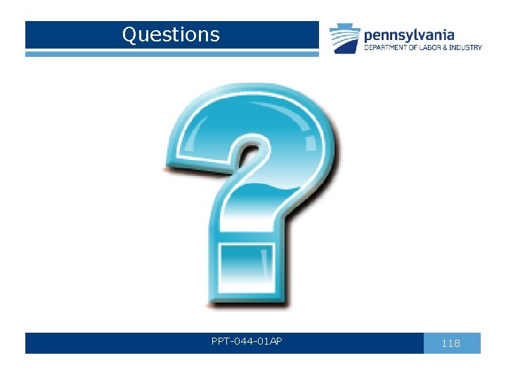 Questions PPT-044 -01 AP 118 Questions PPT-044 -01 AP 118