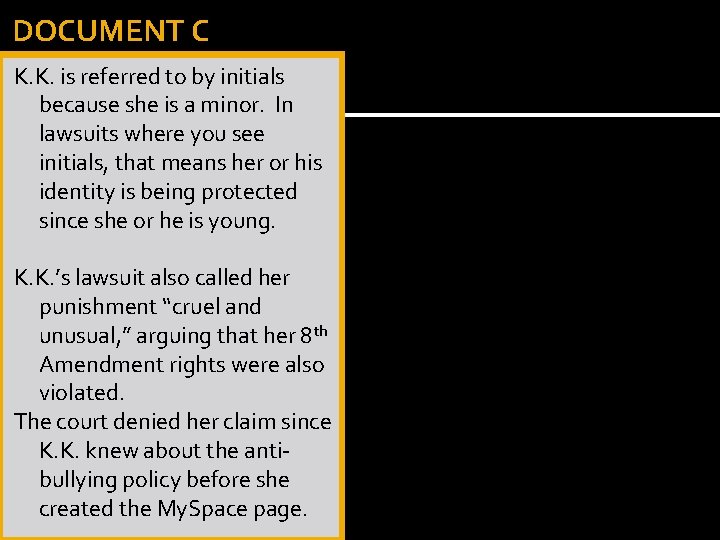 DOCUMENT C K. K. is referred to by initials because she is a minor.