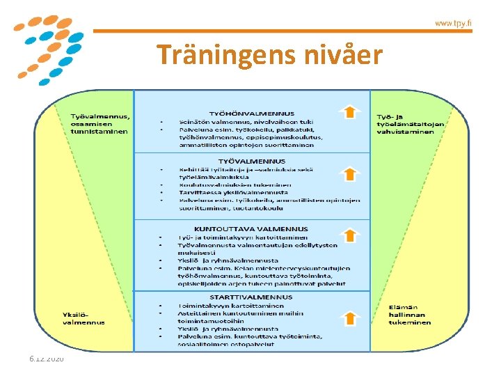 Träningens nivåer 6. 12. 2020 