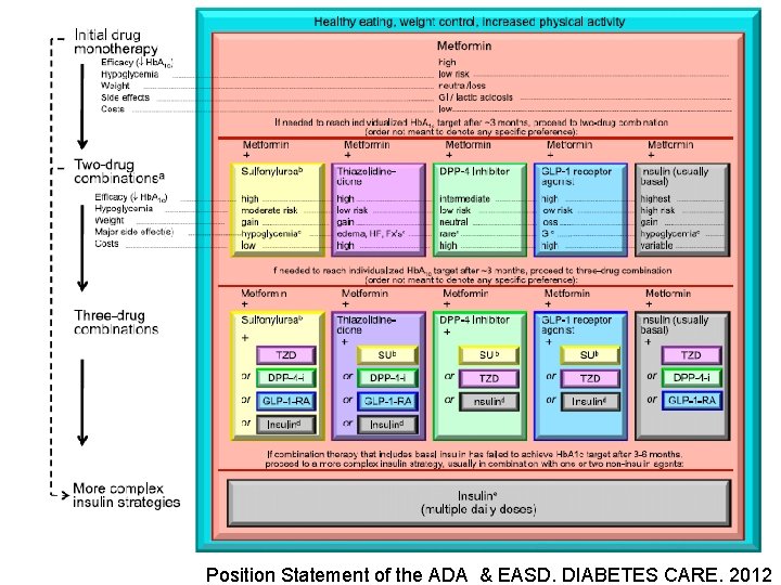 Position Statement of the ADA & EASD. DIABETES CARE. 2012 