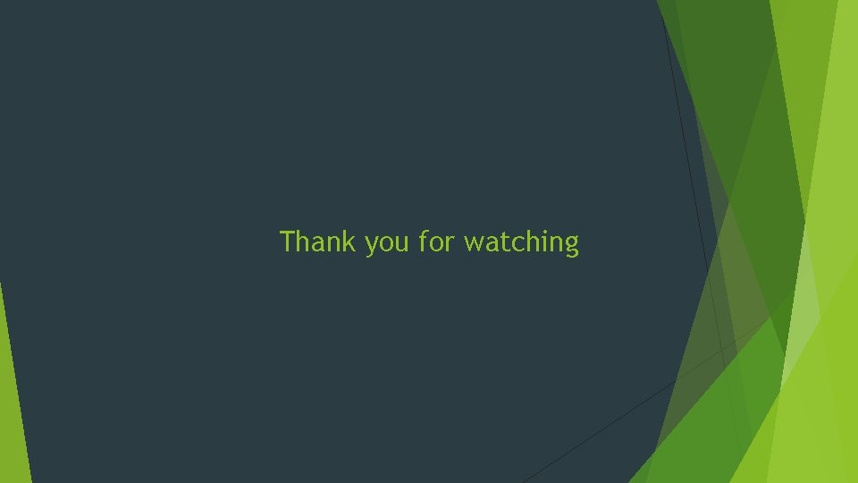 Thank you for watching 