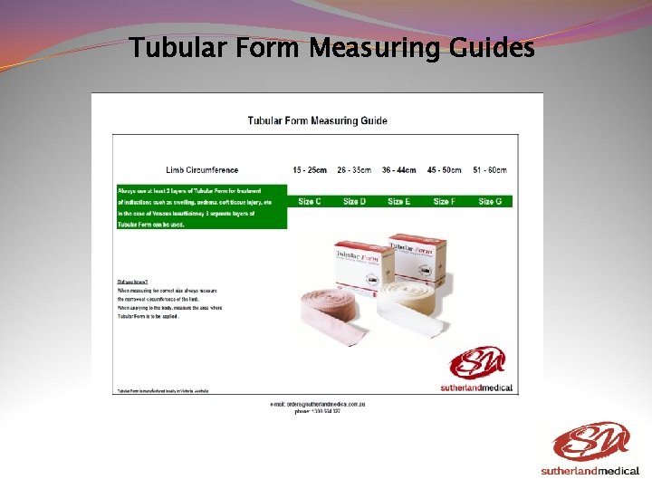 Tubular Form Measuring Guides Tubular Form Measuring Guides