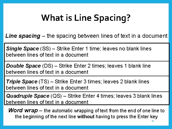 What is Line Spacing? Line spacing – the spacing between lines of text in