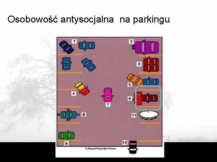 Osobowość antysocjalna na parkingu 