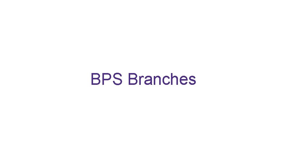 BPS Branches 