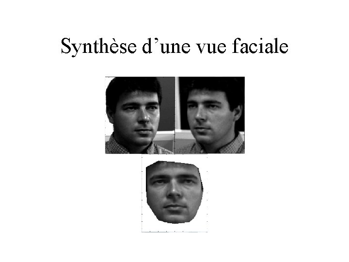 Synthèse d’une vue faciale 