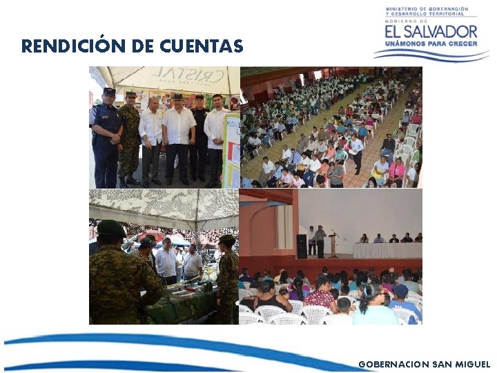 RENDICIÓN DE CUENTAS GOBERNACION SAN MIGUEL 
