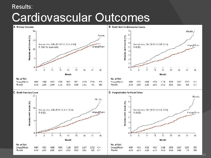 Results: Cardiovascular Outcomes 20 