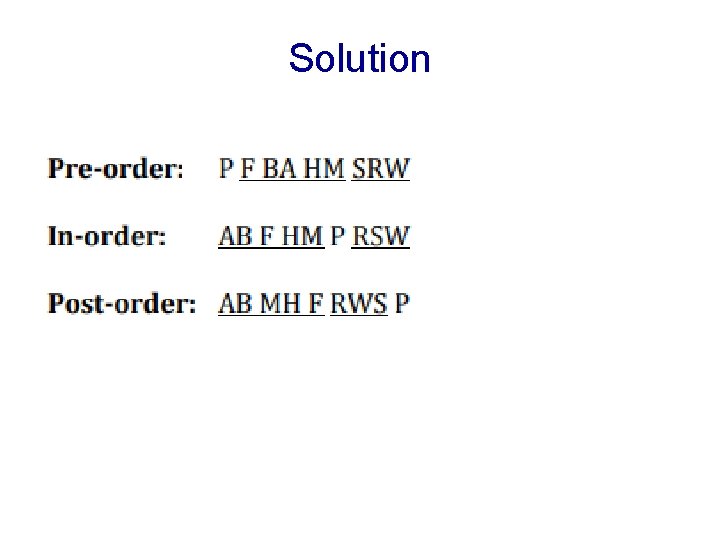 Solution Solution