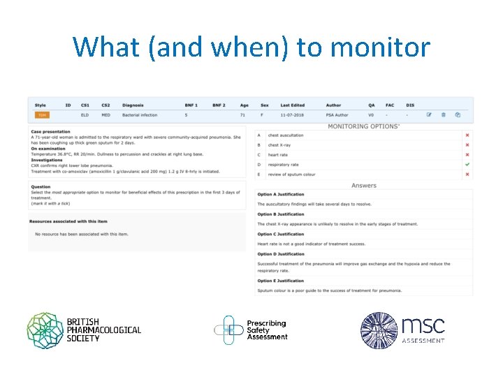 What (and when) to monitor 