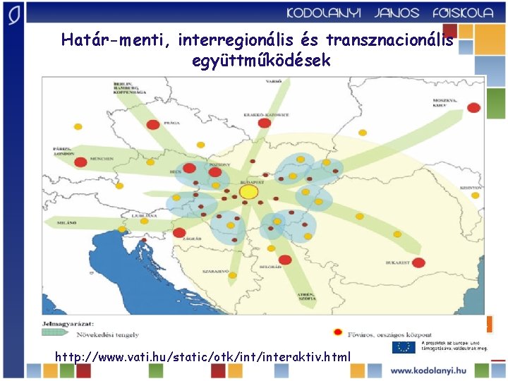 Határ-menti, interregionális és transznacionális együttműködések http: //www. vati. hu/static/otk/interaktiv. html 