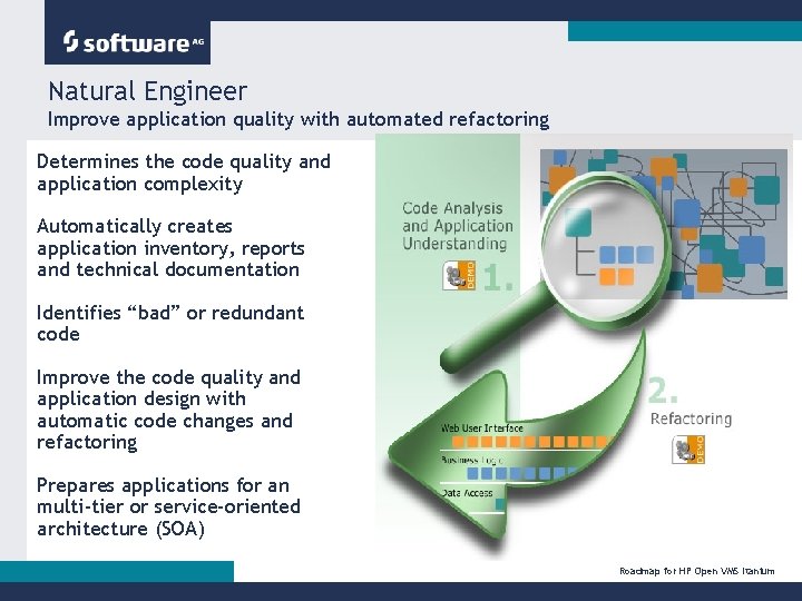 Natural Engineer Improve application quality with automated refactoring Determines the code quality and application