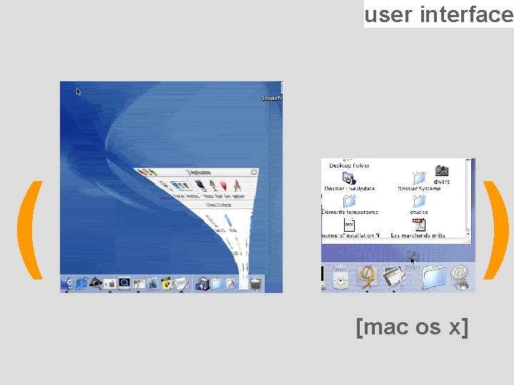 user interface ( ) [mac os x] 