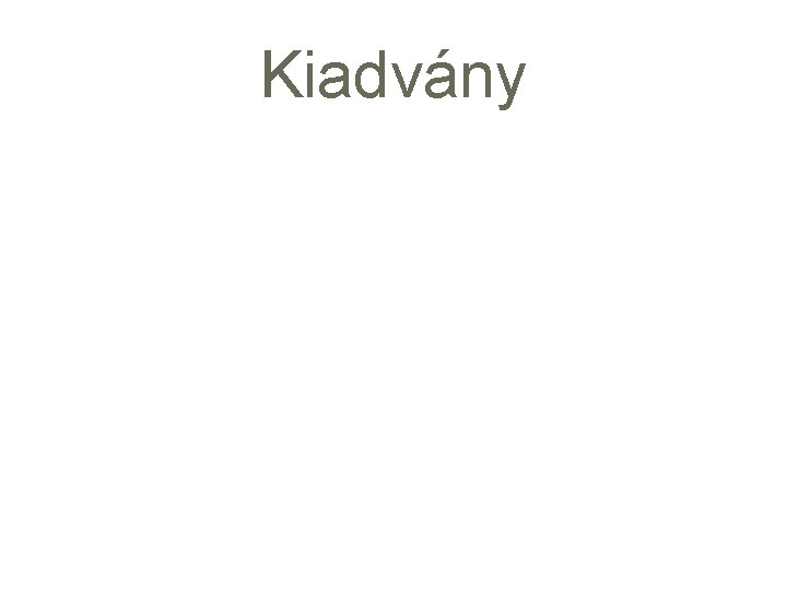 Kiadvány 